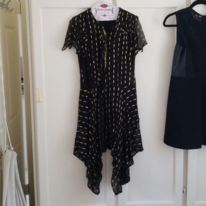 Zadig et Voltair black and gold dress XS